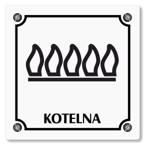 Kotelna, 80x80mm, bílá, Kansas